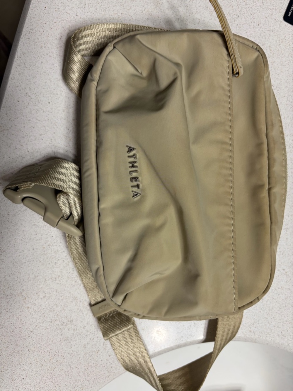 Athleta Small Crossbody Bag in Tan